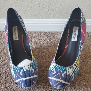 Multicolor Steve Madden Wedges